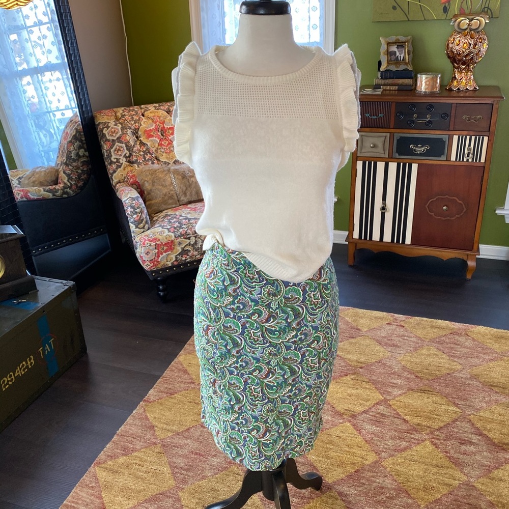 Leo and Sage cashmere cream sleeveless sweater xs